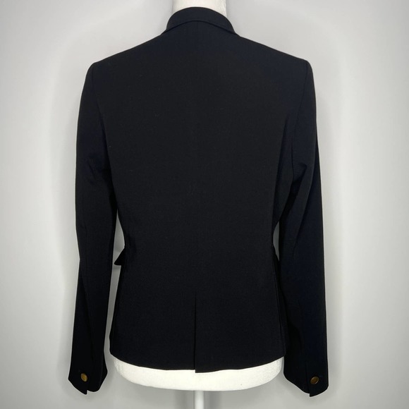 Uniqlo Classic Black Blazer Jacket with Gold Button Front Size Medium - Picture 6 of 12